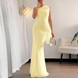 SHEIN Elegancka romantyczna moda damska dojazdy do pracy seksowna stylowa asymetryczna dopasowana sukienka maxi, odpowiednia na imprezę, wakacje na plaży, p