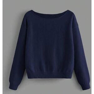 SHEIN Damski casualowy sweter w jednolitym kolorze, jesień zima, ubrania jesień zima