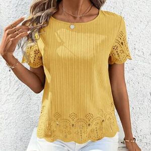 SHEIN Koszulka damska z krótkim rękawem Burnout, wiosna/lato