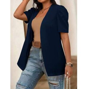 SHEIN Marynarka damska w dużym rozmiarze, swobodna, minimalistyczna i lekka