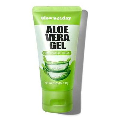 SHEIN Slow Sunday Aloe Vera Gel 50 g, koreańska pielęgnacja skóry, nawilżający i kojący po opalaniu, przenośny, nawilżająca baza pod makijaż, wygładzający d SHEIN Slow Sunday Aloe Vera Gel 50 g, koreańska pielęgnacja skóry, nawilżający i kojący po opalaniu, przenośny, nawilżająca baza pod makijaż, wygładzający d