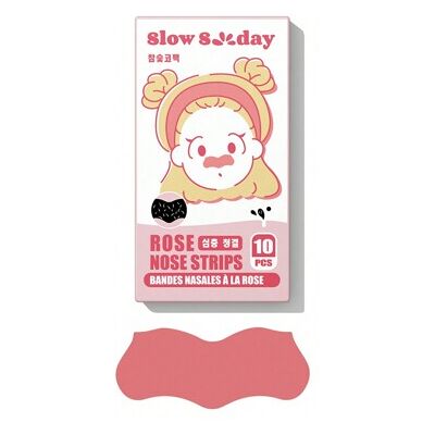SHEIN Plastry na nos SlowSunday Rose Blackhead Remover Pore Strips, głęboko oczyszczające plastry na nos do usuwania zaskórników i odblokowywania porów, kon SHEIN Plastry na nos SlowSunday Rose Blackhead Remover Pore Strips, głęboko oczyszczające plastry na nos do usuwania zaskórników i odblokowywania porów, kon