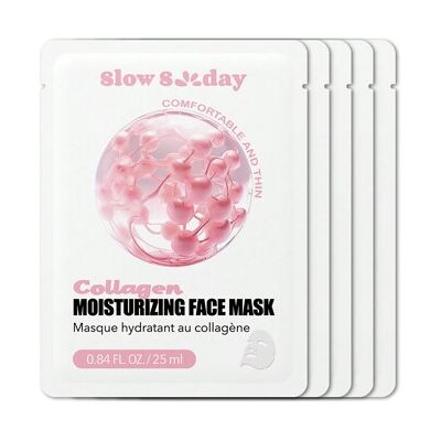 SHEIN SlowSunday Kolagenowa Nawilżająca Maseczka do Twarzy 5 szt., Nawilża i Odżywia, Głęboko Nawilża i Koi Skórę, K Beauty, Koreańska Pielęgnacja Skóry, Y2 SHEIN SlowSunday Kolagenowa Nawilżająca Maseczka do Twarzy 5 szt., Nawilża i Odżywia, Głęboko Nawilża i Koi Skórę, K Beauty, Koreańska Pielęgnacja Skóry, Y2