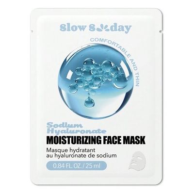 SHEIN Nawilżająca maska do twarzy z hialuronianem sodu SlowSunday, nawilża i odżywia, głęboko nawilża i koi skórę, K Beauty, idealna na imprezę, odpowiednia SHEIN Nawilżająca maska do twarzy z hialuronianem sodu SlowSunday, nawilża i odżywia, głęboko nawilża i koi skórę, K Beauty, idealna na imprezę, odpowiednia