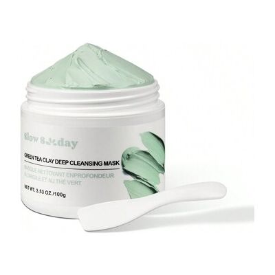 SHEIN SlowSunday Green Tea Clay Głęboko Oczyszczająca Maseczka, Pielęgnacja skóry, Maseczka do twarzy, Maseczka z glinki, Usuwanie zaskórników, Kontrola wyd SHEIN SlowSunday Green Tea Clay Głęboko Oczyszczająca Maseczka, Pielęgnacja skóry, Maseczka do twarzy, Maseczka z glinki, Usuwanie zaskórników, Kontrola wyd