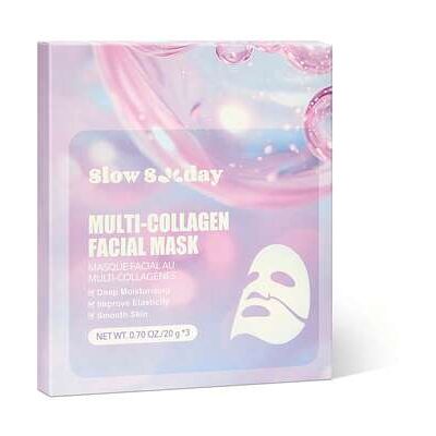 SHEIN SlowSunday Multi-Collagen Facial Mask 3 szt., koreańska maska kolagenowa, żelowa maska kolagenowa do twarzy, głęboko nawilżająca, poprawiająca elastyc SHEIN SlowSunday Multi-Collagen Facial Mask 3 szt., koreańska maska kolagenowa, żelowa maska kolagenowa do twarzy, głęboko nawilżająca, poprawiająca elastyc