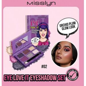 SHEIN MISSLYN 1 szt. zestaw cieni do powiek EYE Love It, paleta 6 kolorów z lusterkiem i pędzlem, matowe, błyszczące i brokatowe cienie do makijażu oczu, wy SHEIN MISSLYN 1 szt. zestaw cieni do powiek EYE Love It, paleta 6 kolorów z lusterkiem i pędzlem, matowe, błyszczące i brokatowe cienie do makijażu oczu, wy