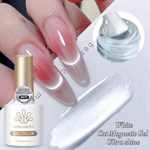 SHEIN BORN PRETTY 10ml Flow Light White Cat Magnetyczny żelowy lakier do paznokci Ultra Shine Semi Permanent Soak Off UV LED Salon Manicure SHEIN BORN PRETTY 10ml Flow Light White Cat Magnetyczny żelowy lakier do paznokci Ultra Shine Semi Permanent Soak Off UV LED Salon Manicure