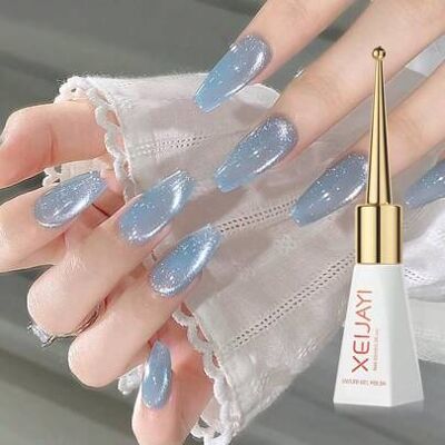 SHEIN 1 butelka 10 ml holograficzny lakier do paznokci w żelu kameleon, seria romantycznych gwiazd, zmywalny lakier do paznokci UV LED do samodzielnego wyko SHEIN 1 butelka 10 ml holograficzny lakier do paznokci w żelu kameleon, seria romantycznych gwiazd, zmywalny lakier do paznokci UV LED do samodzielnego wyko