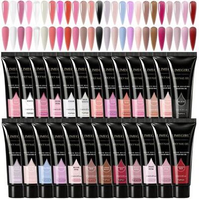 SHEIN Żel do przedłużania paznokci Limegirl 15 ml, 17 opcji kolorystycznych, żel do przedłużania paznokci w żelu, szybko zagęszczające paznokcie akrylowe, ż SHEIN Żel do przedłużania paznokci Limegirl 15 ml, 17 opcji kolorystycznych, żel do przedłużania paznokci w żelu, szybko zagęszczające paznokcie akrylowe, ż