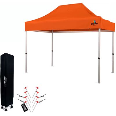 BRIMO Namiot ekspresowy 2×3 m aluminiowy bez ścian Szybki montaż i solidna i lekka rama - bez 3 ścian - Pomarańczowy BRIMO Namiot ekspresowy 2×3 m aluminiowy bez ścian Szybki montaż i solidna i lekka rama - bez 3 ścian - Pomarańczowy