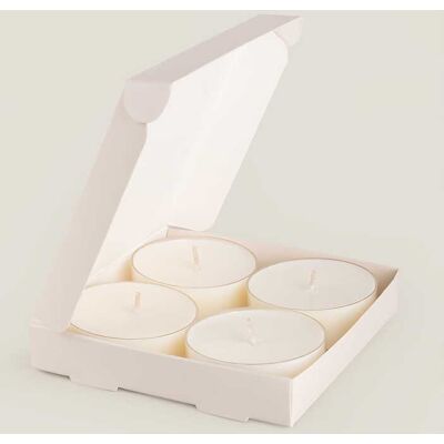 ART Świece tealight bezzapachowe pudełko 4x40g ART Świece tealight bezzapachowe pudełko 4x40g