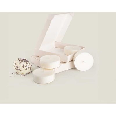 ART Świece tealight Lavender Ice Cream pudełko 4x40g ART Świece tealight Lavender Ice Cream pudełko 4x40g