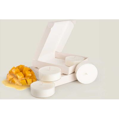 ART Świece tealight Mango Lassi pudełko 4x40g ART Świece tealight Mango Lassi pudełko 4x40g