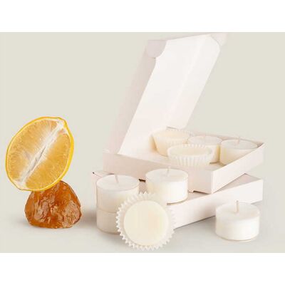 ART Zestaw tealightów i wosków zapachowych Citrus Amber ART Zestaw tealightów i wosków zapachowych Citrus Amber