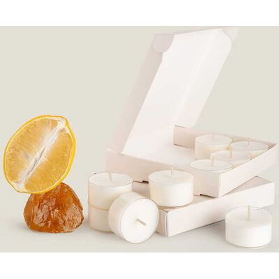 ART Świece tealight Citrus Amber pudełko 9x16g ART Świece tealight Citrus Amber pudełko 9x16g