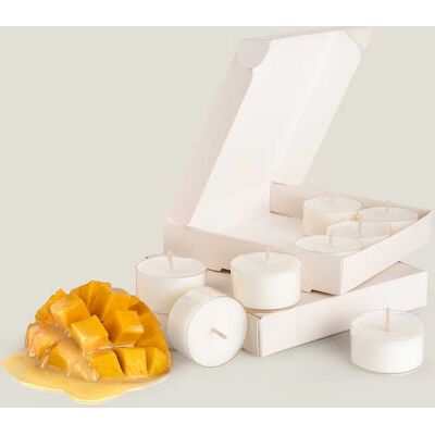 ART Świece tealight Mango Lassi pudełko 9x16g ART Świece tealight Mango Lassi pudełko 9x16g