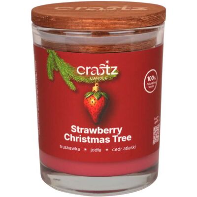 Craftz Candle Świeca Strawberry Christmas Tree 150ml Craftz Candle Świeca Strawberry Christmas Tree 150ml
