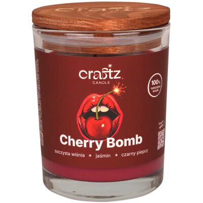 Craftz Candle Świeca Sojowa Zapachowa Cherry Bomb 150ml Craftz Candle Świeca Sojowa Zapachowa Cherry Bomb 150ml