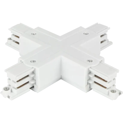 Łącznik X do szynoprzewodu biały z zasilaniem LUMICANTO LED LINE Łącznik X do szynoprzewodu biały z zasilaniem LUMICANTO LED LINE