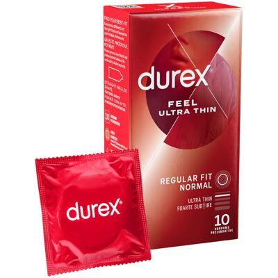 Durex - prezerwatywy ultra cienkie - naturalne odczucie - 10 sztuk Durex - prezerwatywy ultra cienkie - naturalne odczucie - 10 sztuk