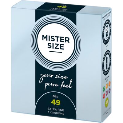 Mister Size - prezerwatywy cienkie - 49mm - 3 sztuki Mister Size - prezerwatywy cienkie - 49mm - 3 sztuki