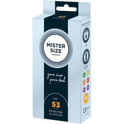 Mister Size - prezerwatywy cienkie - 53mm - 10 sztuk Mister Size - prezerwatywy cienkie - 53mm - 10 sztuk