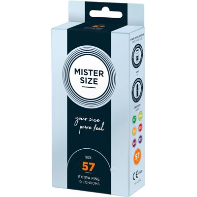 Mister Size - prezerwatywy cienkie - 57 mm - 10 sztuk Mister Size - prezerwatywy cienkie - 57 mm - 10 sztuk