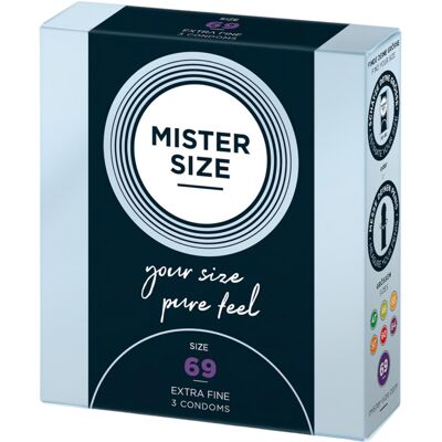 Mister Size - prezerwatywy cienkie - 69mm - 3 sztuki Mister Size - prezerwatywy cienkie - 69mm - 3 sztuki