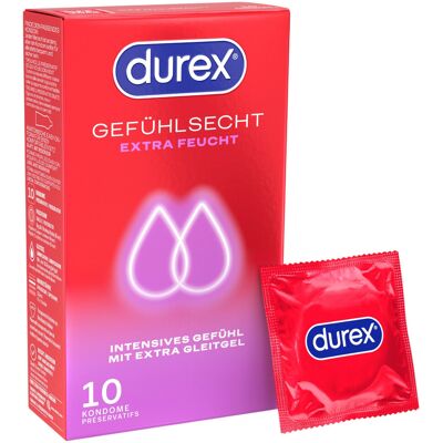 Durex - dodatkowo nawilżane prezerwatywy (10 szt.) Durex - dodatkowo nawilżane prezerwatywy (10 szt.)