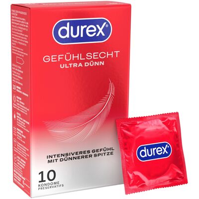 Durex - ultra cienkie prezerwatywy (10 szt.) Durex - ultra cienkie prezerwatywy (10 szt.)