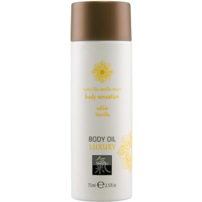 HOT - Shiatsu Luxury - jadalny olejek do masażu - wanilia (75 ml) HOT - Shiatsu Luxury - jadalny olejek do masażu - wanilia (75 ml)