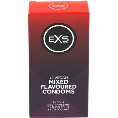 EXS - prezerwatywy - mix smaków - 12 sztuk EXS - prezerwatywy - mix smaków - 12 sztuk
