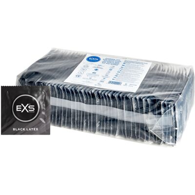 EXS Black - prezerwatywy lateksowe (czarne, 100 szt.) EXS Black - prezerwatywy lateksowe (czarne, 100 szt.)