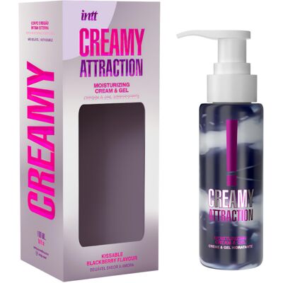 intt Creamy Attraction - jadalny krem-żel do całowania - jeżyna (100 ml) intt Creamy Attraction - jadalny krem-żel do całowania - jeżyna (100 ml)