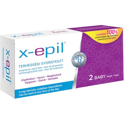 X-Epil - test ciążowy szybki - 2 sztuki X-Epil - test ciążowy szybki - 2 sztuki