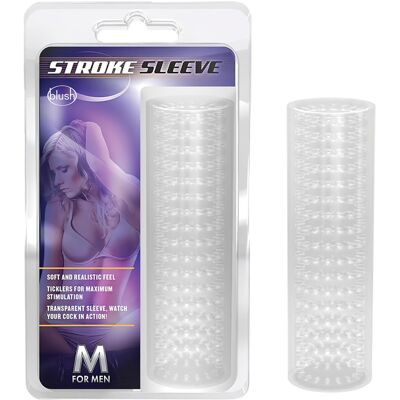 M for Men - Stroke Sleeve - Masturbator Przezroczysty M for Men - Stroke Sleeve - Masturbator Przezroczysty