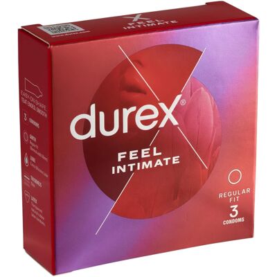 Durex Feel Intimate - prezerwatywy cienkie - 3 sztuki Durex Feel Intimate - prezerwatywy cienkie - 3 sztuki