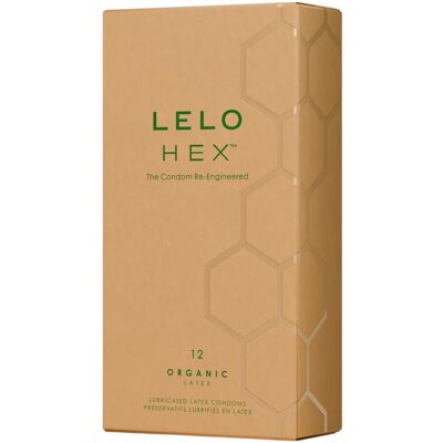 LELO Hex Organic - prezerwatywy - cienkie lateksowe - 12 sztuk LELO Hex Organic - prezerwatywy - cienkie lateksowe - 12 sztuk