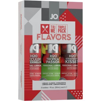 System JO - System Flavors - zestaw smakowych lubrykantów (3x30 ml) System JO - System Flavors - zestaw smakowych lubrykantów (3x30 ml)