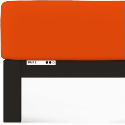 Prześcieradło Schlafgut Pure 120x190-130x220 cm Czerwony Mid -130x220 - M (269) bawełna Prześcieradło Schlafgut Pure 120x190-130x220 cm Czerwony Mid -130x220 - M (269) bawełna