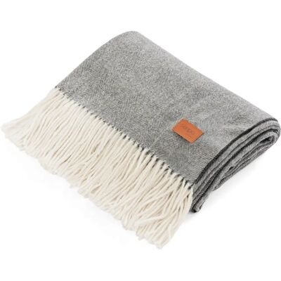 Frati Koc Country Senpo 130x170 cm Fango (Szary) Fango 75% bawełna Frati Koc Country Senpo 130x170 cm Fango (Szary) Fango 75% bawełna