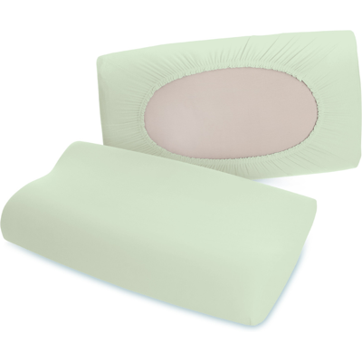 Poszewka Schlafgut Pure Green Light - (643) 95% bawełna Uniwersalny Zielony Jasny 5% elastan Poszewka Schlafgut Pure Green Light - (643) 95% bawełna Uniwersalny Zielony Jasny 5% elastan