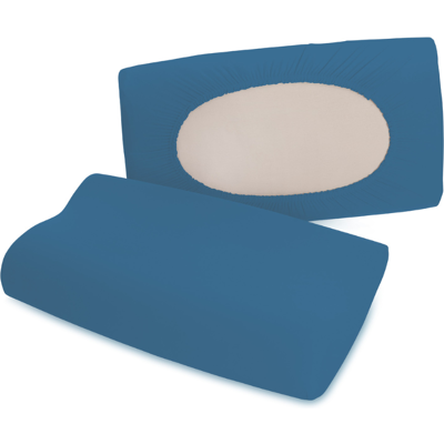 Poszewka Schlafgut Pure Blue Mid - (615) 95% bawełna Uniwersalny Niebieski Mid 5% elastan Poszewka Schlafgut Pure Blue Mid - (615) 95% bawełna Uniwersalny Niebieski Mid 5% elastan