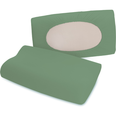 Poszewka Schlafgut Pure Green Mid - (665) 95% bawełna Uniwersalny Zielony Mid 5% elastan Poszewka Schlafgut Pure Green Mid - (665) 95% bawełna Uniwersalny Zielony Mid 5% elastan