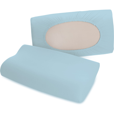 Poszewka Schlafgut Pure Blue Light - (536) 95% bawełna Uniwersalny Niebieski Jasny 5% elastan Poszewka Schlafgut Pure Blue Light - (536) 95% bawełna Uniwersalny Niebieski Jasny 5% elastan