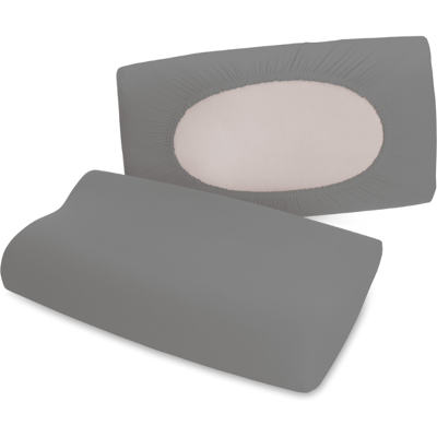 Poszewka Schlafgut Pure Gray Mid - (128) 95% bawełna Uniwersalny Szary Mid 5% elastan Poszewka Schlafgut Pure Gray Mid - (128) 95% bawełna Uniwersalny Szary Mid 5% elastan