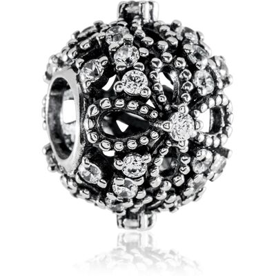 Murrano Charms Koralik Srebrny KORONA KRÓLÓW Murrano Charms Koralik Srebrny KORONA KRÓLÓW
