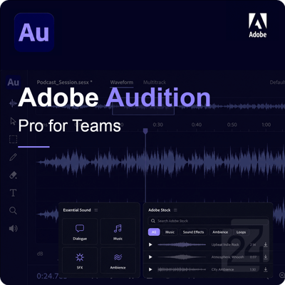 Adobe Audition - Pro for Teams 1 - 9 Użytkownik(i) Adobe Audition - Pro for Teams 1 - 9 Użytkownik(i)
