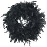 Dekoria Wieniec Feathers ⌀40cm black - czarny - Size: 40 x 5 cm